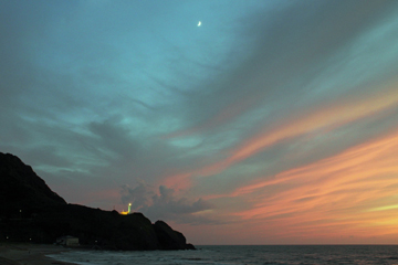 角田岬の夕景
